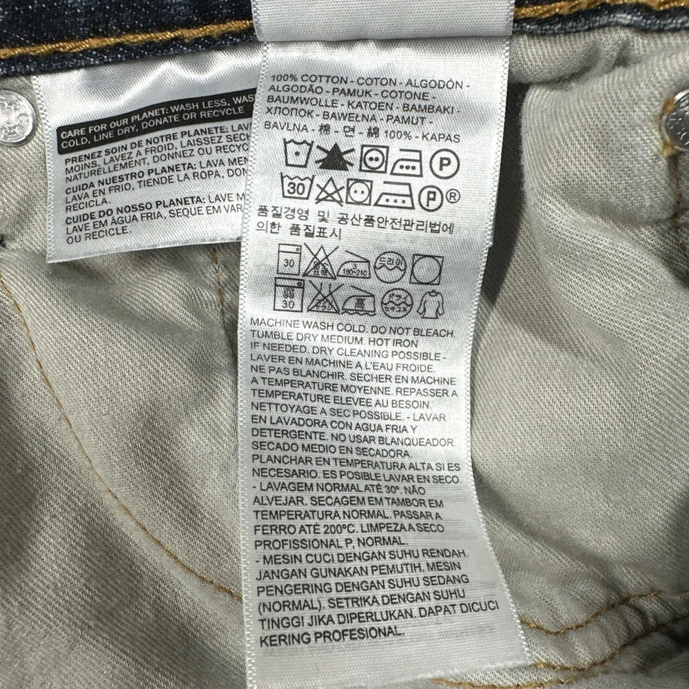 Levi's 559 Baggy Loose Relaxed Fit Jeans Men's 36x32 Dark Wash Cotton